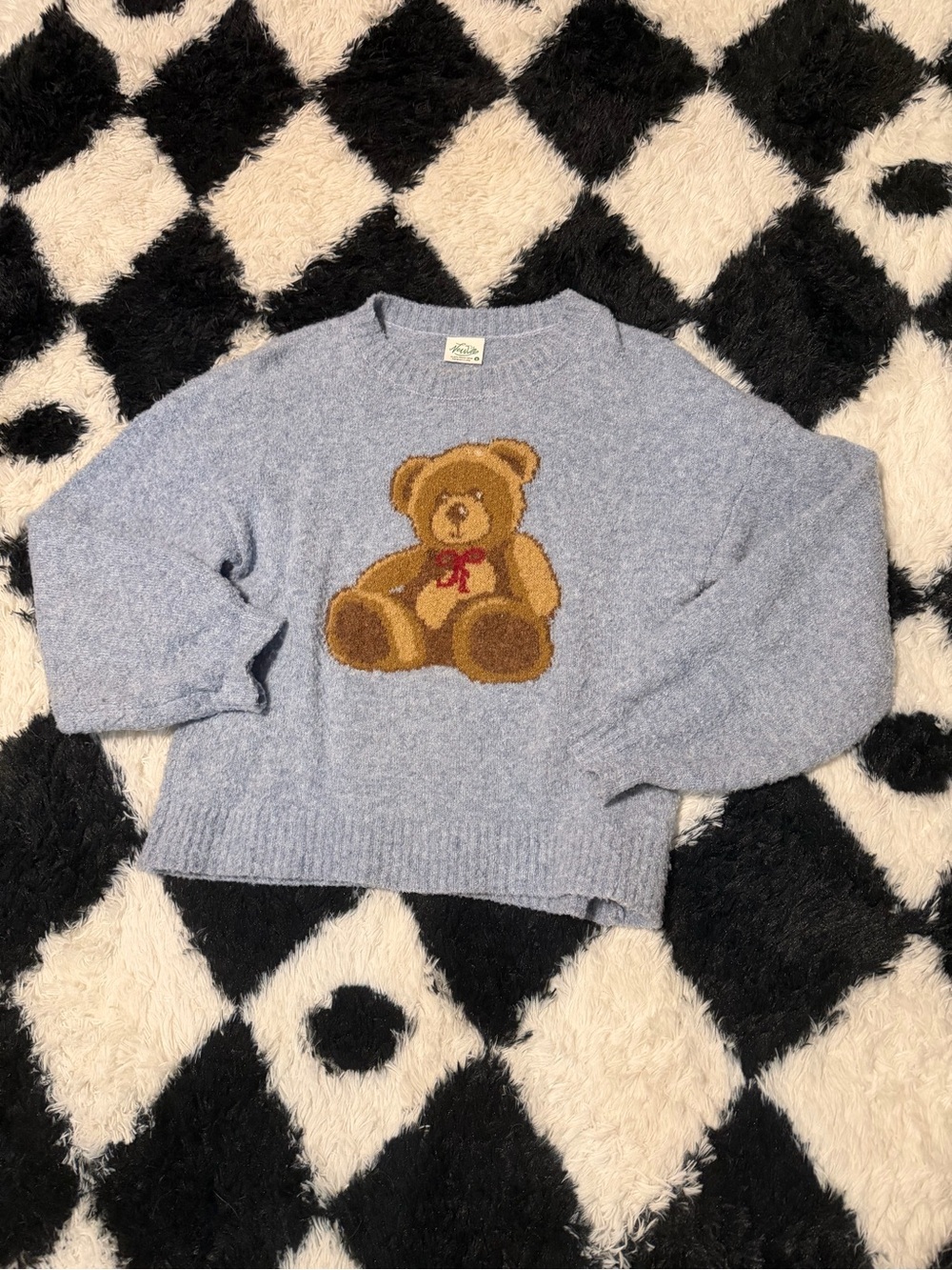 Light Blue Teddy Bear Sweater